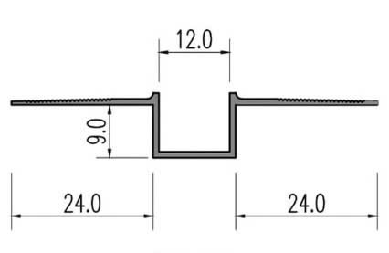 NẸP TÁCH KHE TRẦN THẠCH CAO P-UT12